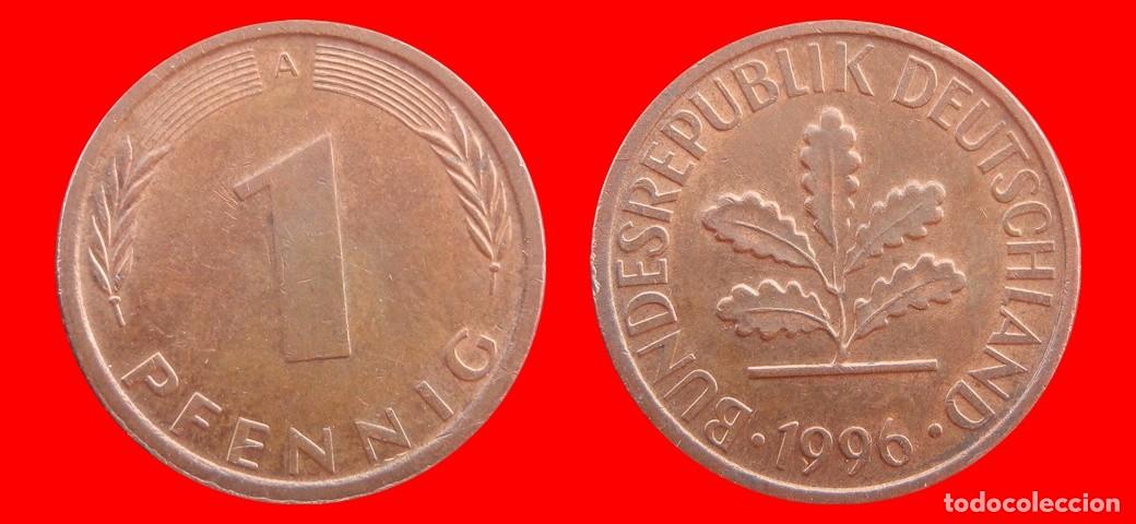 Monedas antiguas de Europa: 1 PFENNIG 1996-A BRD ALEMANIA-154372