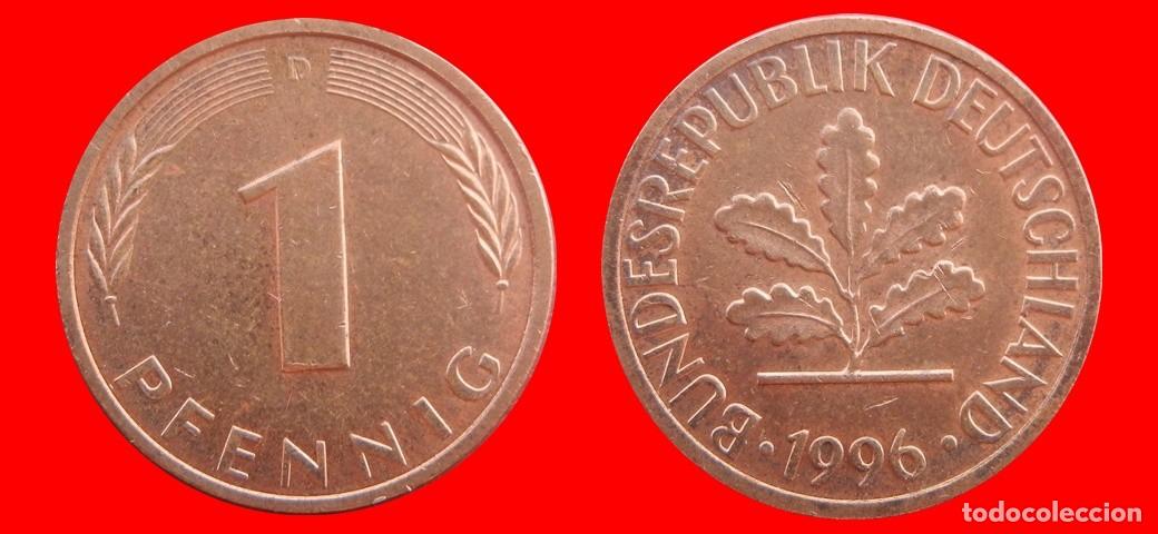 Monedas antiguas de Europa: 1 PFENNIG 1996-D BRD ALEMANIA-154373