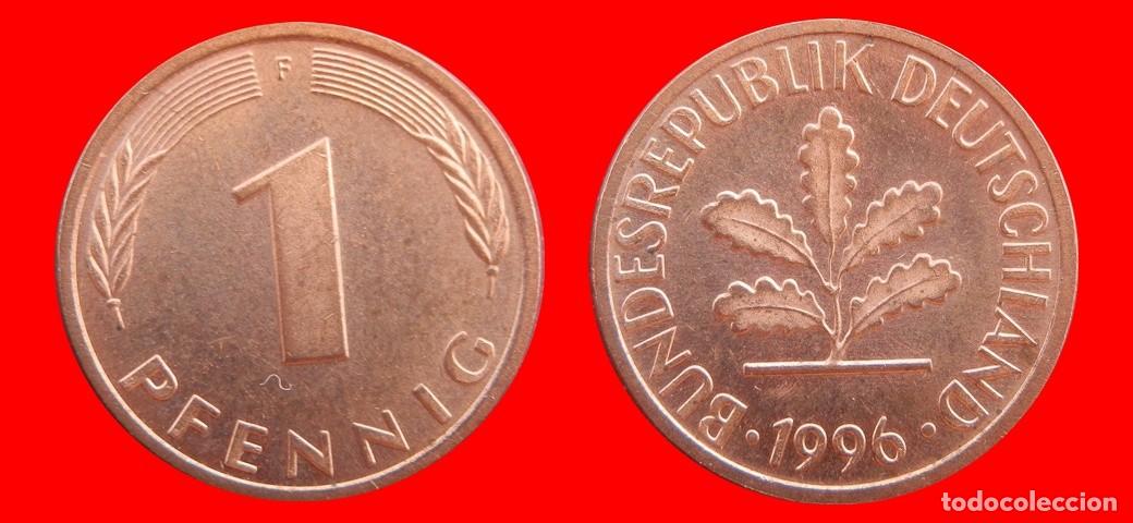 Monedas antiguas de Europa: 1 PFENNIG 1996-F BRD ALEMANIA-154374