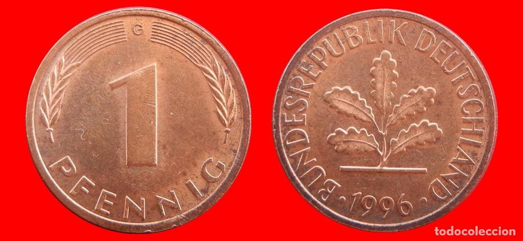 Monedas antiguas de Europa: 1 PFENNIG 1996-G BRD ALEMANIA-154375