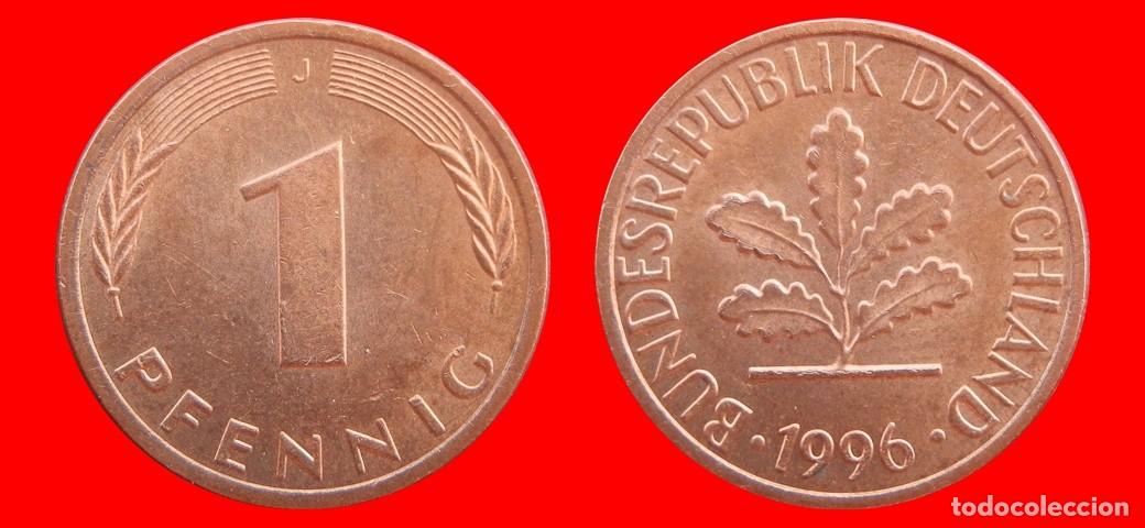 Monedas antiguas de Europa: 1 PFENNIG 1996-J BRD ALEMANIA-154376