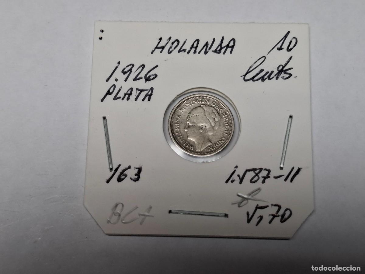 Monedas antiguas de Europa: 10 CENTIMOS de PLATA de 1926 KM 163 HOLANDA, en BC+
