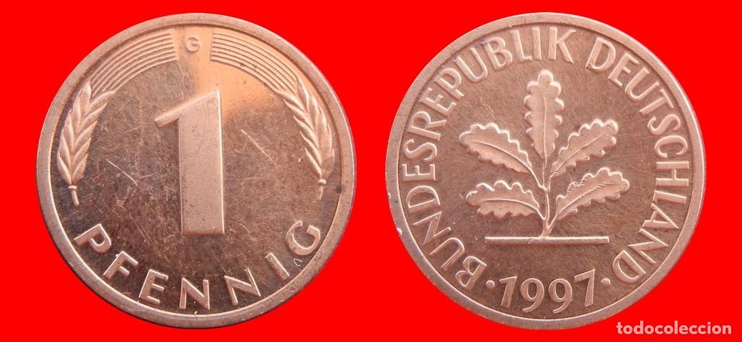 Monedas antiguas de Europa: 1 PFENNIG 1997-G BRD ALEMANIA-154379