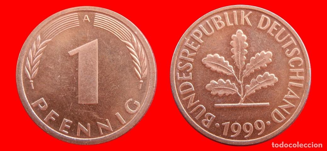 Monedas antiguas de Europa: 1 PFENNIG 1999-A BRD ALEMANIA-154381