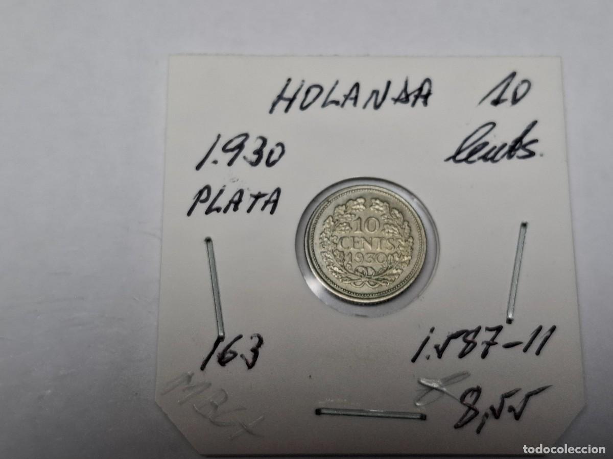 Monedas antiguas de Europa: 10 CENTIMOS de PLATA de 1930 KM 163 HOLANDA, en MBC+
