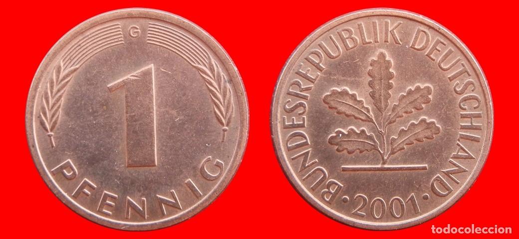 Monedas antiguas de Europa: 1 PFENNIG 2001-G BRD ALEMANIA-154387