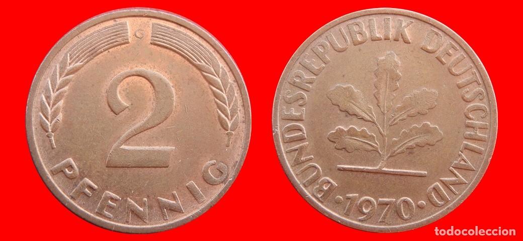 Monedas antiguas de Europa: 2 PFENNIG 1970-D BRD ALEMANIA-154398