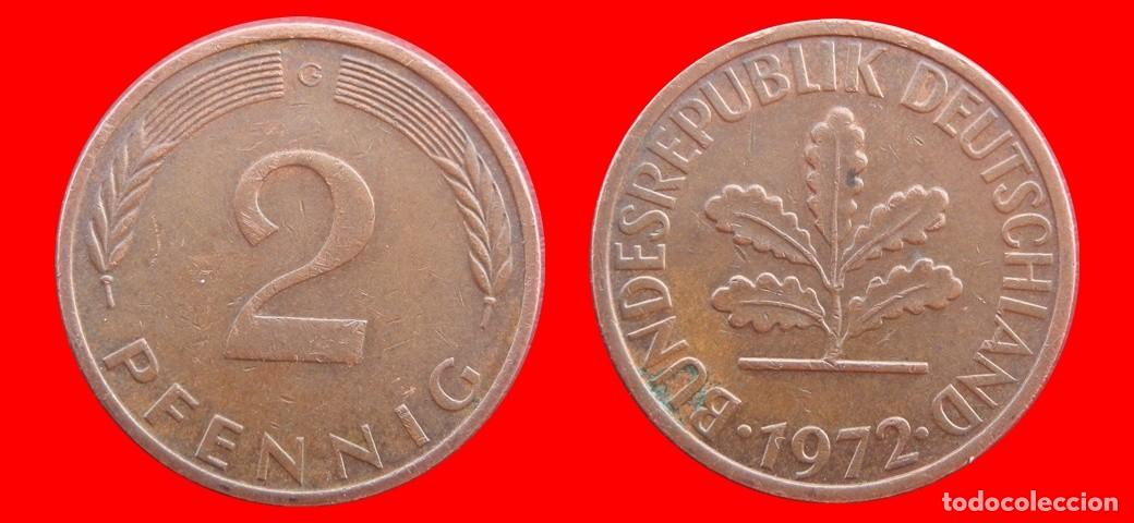 Monedas antiguas de Europa: 2 PFENNIG 1970-G BRD ALEMANIA-154399