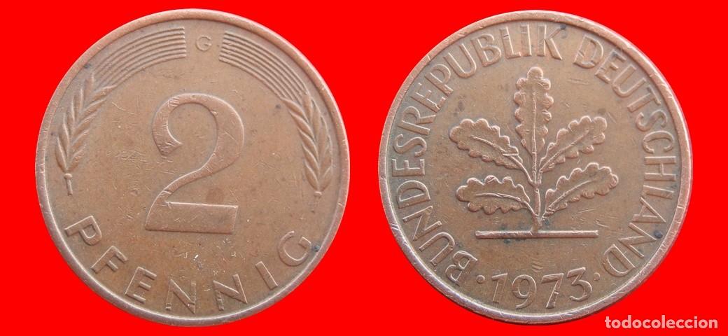 Monedas antiguas de Europa: 2 PFENNIG 1973-G BRD ALEMANIA-154400