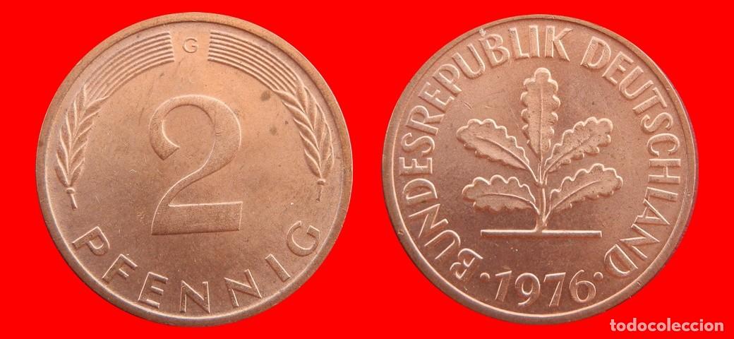 Monedas antiguas de Europa: 2 PFENNIG 1976-G BRD ALEMANIA-154408