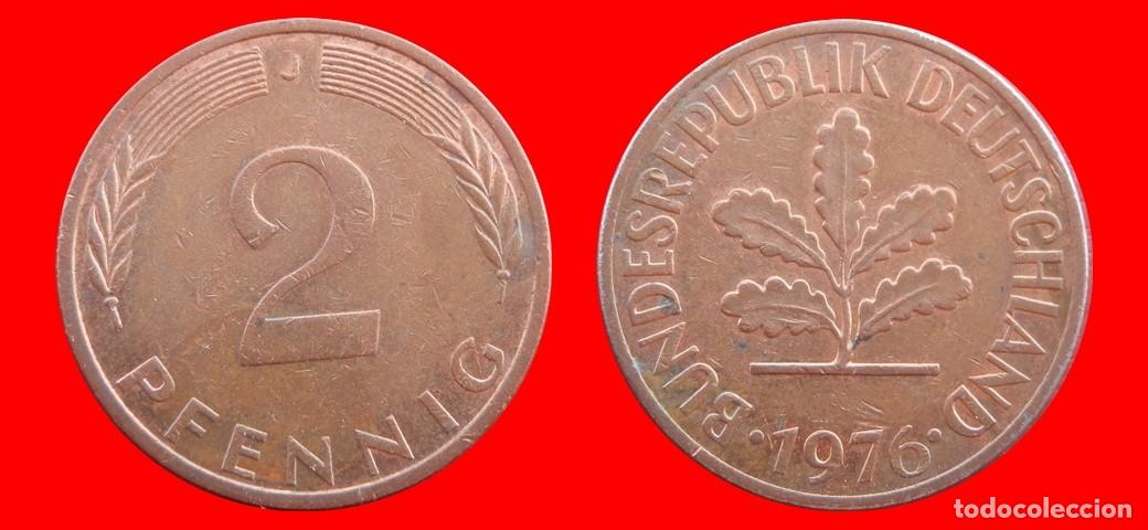 Monedas antiguas de Europa: 2 PFENNIG 1976-J BRD ALEMANIA-154409