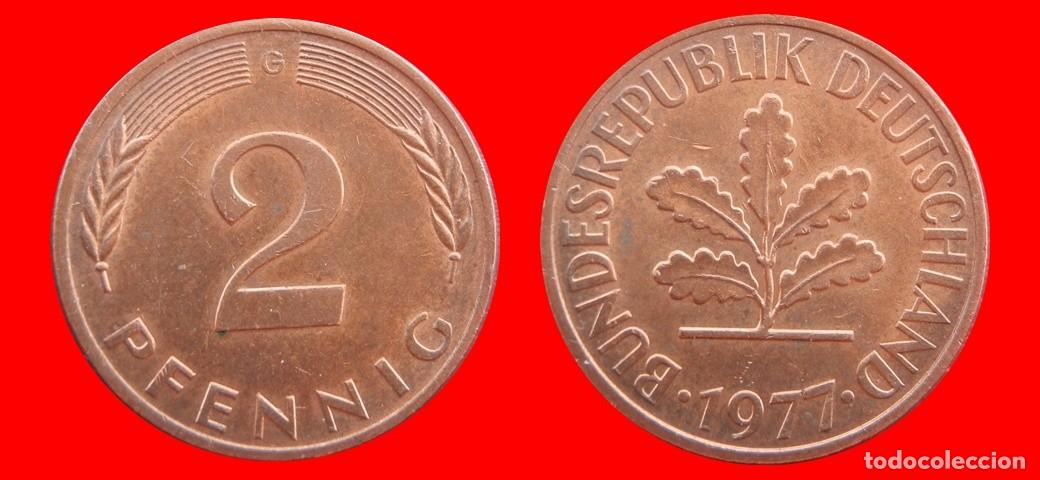 Monedas antiguas de Europa: 2 PFENNIG 1977-G BRD ALEMANIA-154412