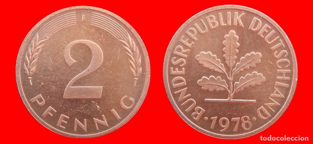 Monedas antiguas de Europa: 2 PFENNIG 1978-F BRD ALEMANIA-154415