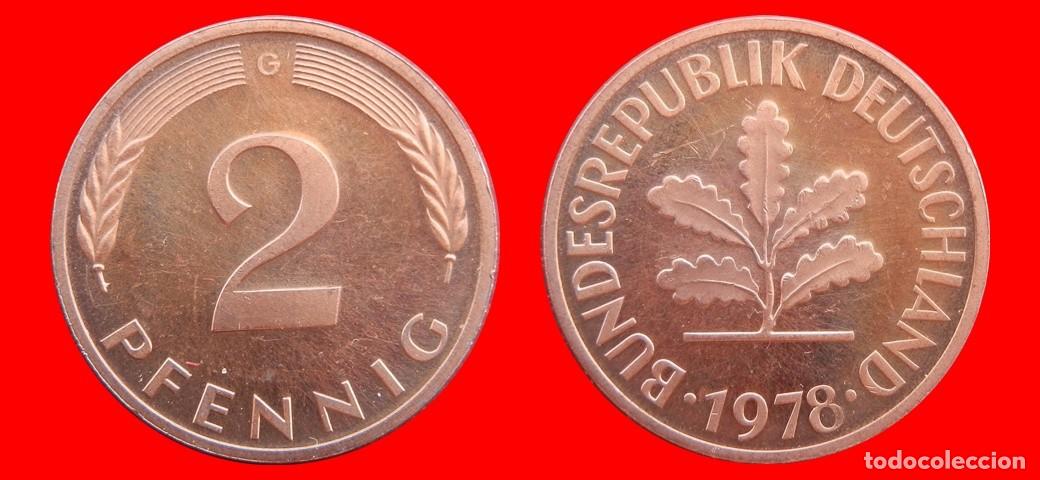 Monedas antiguas de Europa: 2 PFENNIG 1978-G BRD ALEMANIA-154416