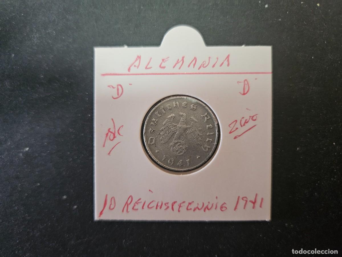 Monedas antiguas de Europa: ALEMANIA 10 REICHSPFENNIG 1941 BC KM=101 (ZINC) CECA &rdquo;D&rdquo;