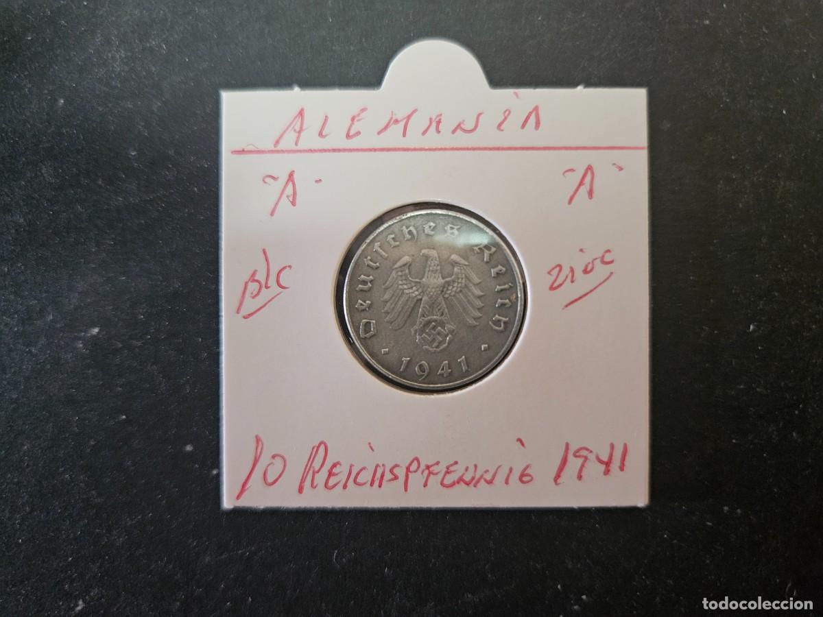 Monedas antiguas de Europa: ALEMANIA 10 REICHSPFENNIG 1941 BC KM=101 (ZINC) CECA &rdquo;A&rdquo;