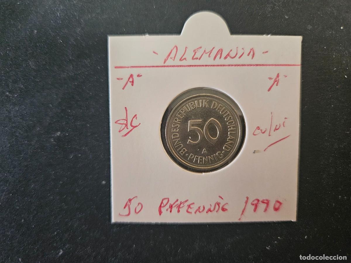 Monedas antiguas de Europa: ALEMANIA 50 PFENNIG 1990 S/C KM=109.2 (CUPRONIQUEL)) CECA &rdquo;A&rdquo;