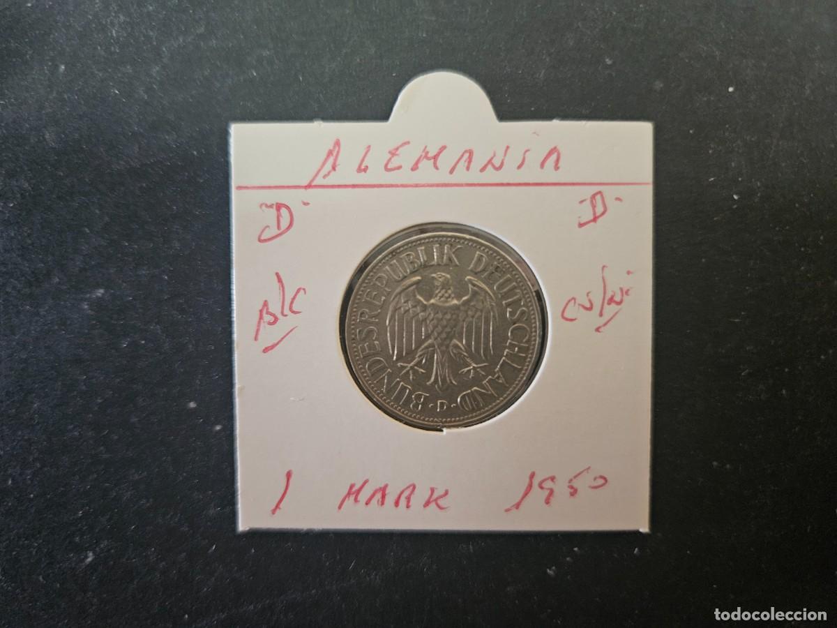 Monedas antiguas de Europa: ALEMANIA 1 MARK 1950 BC KM=110 (CUPRONIQUEL)) CECA &rdquo;D&rdquo;