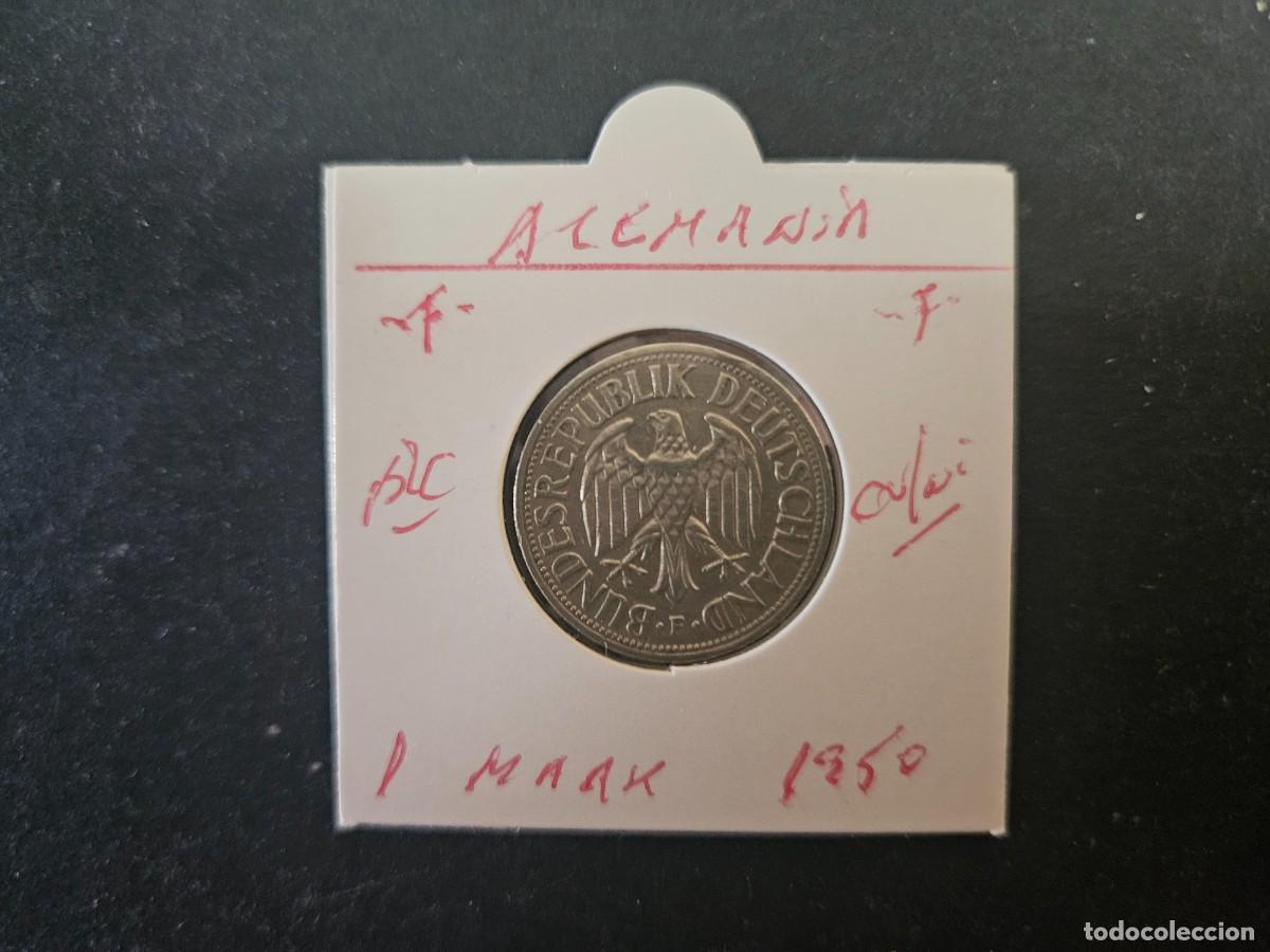 Monedas antiguas de Europa: ALEMANIA 1 MARK 1950 BC KM=110 (CUPRONIQUEL)) CECA &rdquo;F&rdquo;