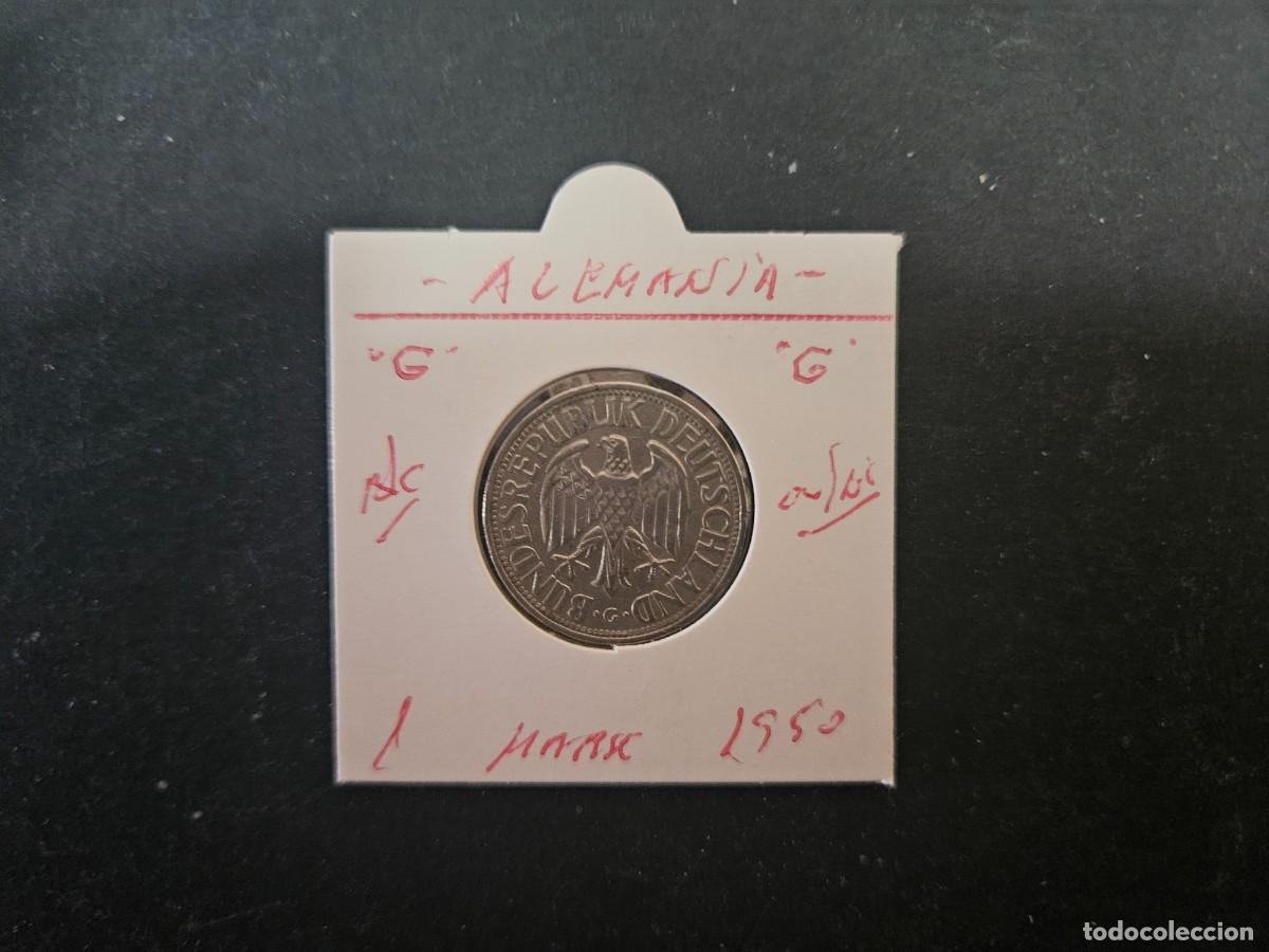 Monedas antiguas de Europa: ALEMANIA 1 MARK 1950 BC KM=110 (CUPRONIQUEL)) CECA &rdquo;G&rdquo;
