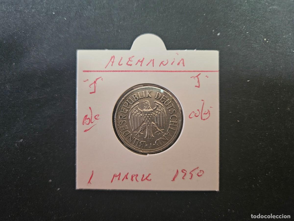 Monedas antiguas de Europa: ALEMANIA 1 MARK 1950 BC KM=110 (CUPRONIQUEL)) CECA &rdquo;J&rdquo;