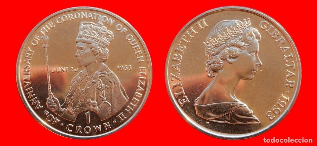 Monedas antiguas de Europa: 1 CORONA 1993 BRD GIBRALTAR-9602SC