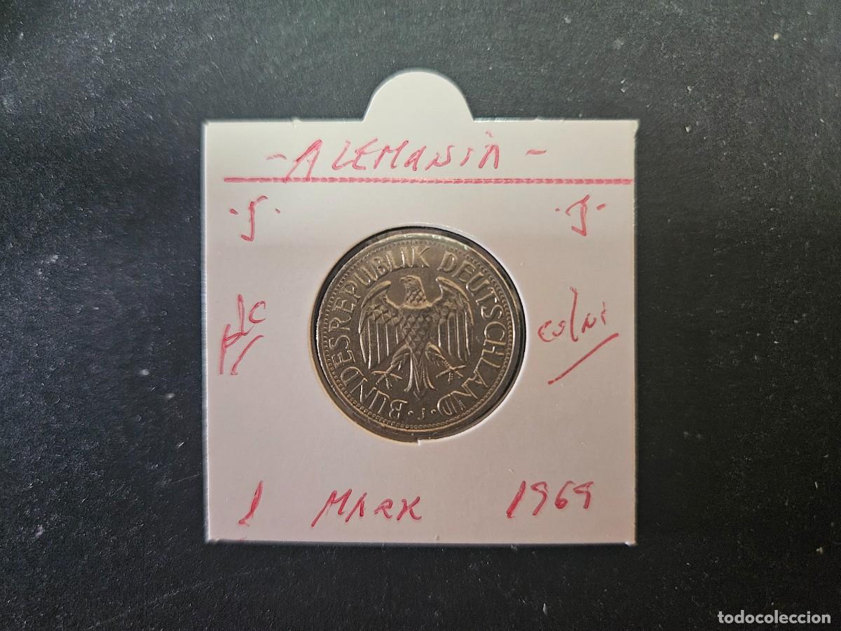 Monedas antiguas de Europa: ALEMANIA 1 MARK 1969 BC KM=110 (CUPRONIQUEL)) CECA &rdquo;J&rdquo;