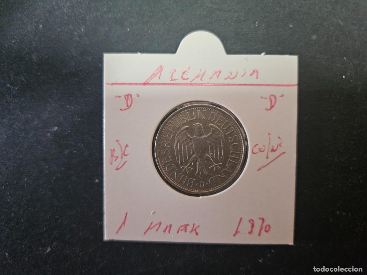 Monedas antiguas de Europa: ALEMANIA 1 MARK 1970 BC KM=110 (CUPRONIQUEL)) CECA &rdquo;D&rdquo;