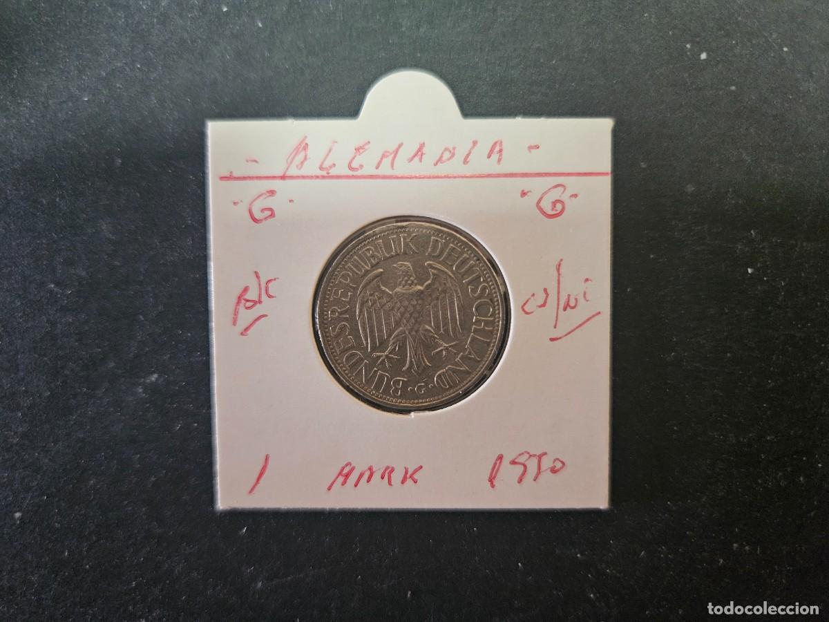 Monedas antiguas de Europa: ALEMANIA 1 MARK 1970 BC KM=110 (CUPRONIQUEL)) CECA &rdquo;G&rdquo;