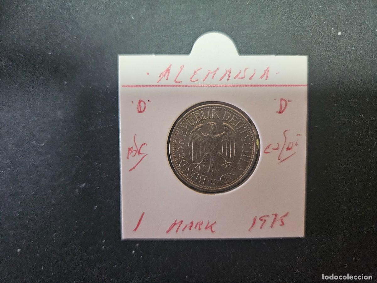 Monedas antiguas de Europa: ALEMANIA 1 MARK 1975 BC KM=110 (CUPRONIQUEL)) CECA &rdquo;D&rdquo;