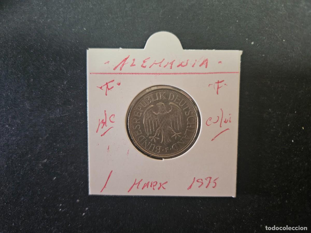 Monedas antiguas de Europa: ALEMANIA 1 MARK 1975 BC KM=110 (CUPRONIQUEL)) CECA &rdquo;F&rdquo;