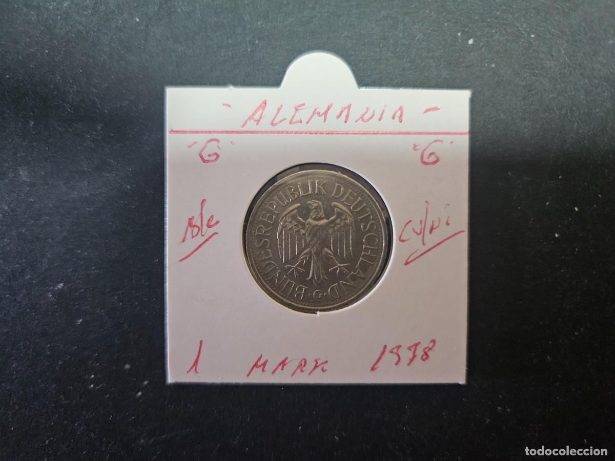 Monedas antiguas de Europa: ALEMANIA 1 MARK 1978 BC KM=110 (CUPRONIQUEL)) CECA &rdquo;G&rdquo;