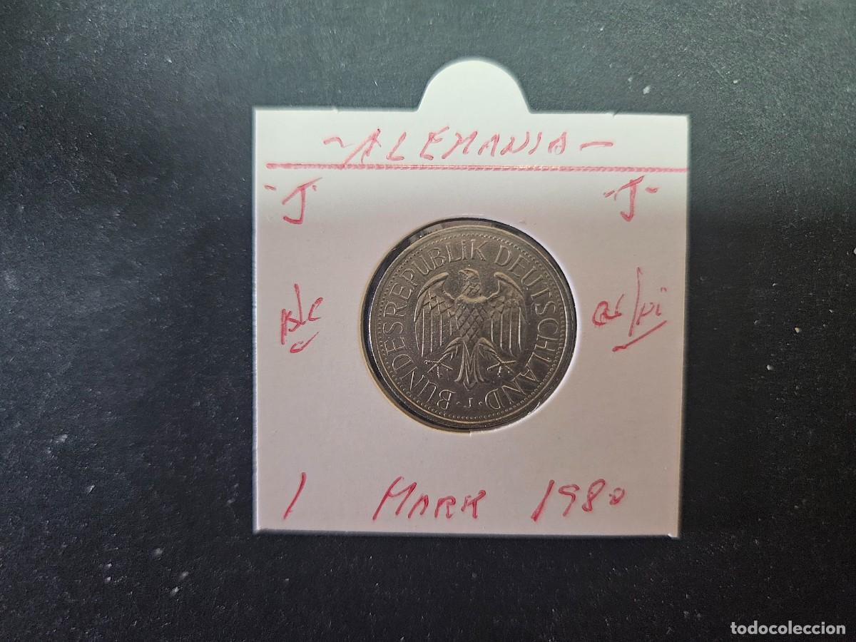 Monedas antiguas de Europa: ALEMANIA 1 MARK 1980 BC KM=110 (CUPRONIQUEL)) CECA &rdquo;J&rdquo;
