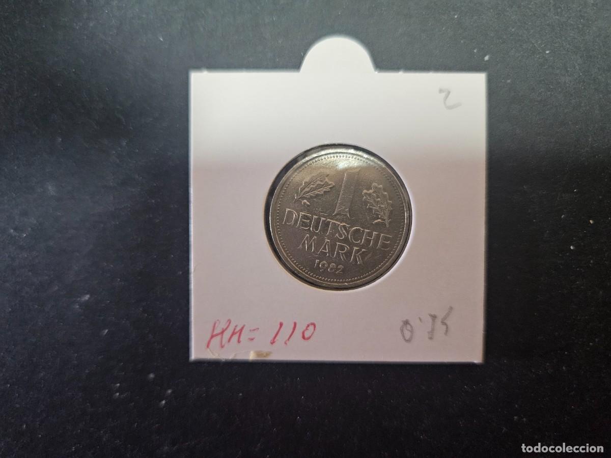Monedas antiguas de Europa: ALEMANIA 1 MARK 1982 BC KM=110 (CUPRONIQUEL)) CECA &rdquo;D&rdquo;