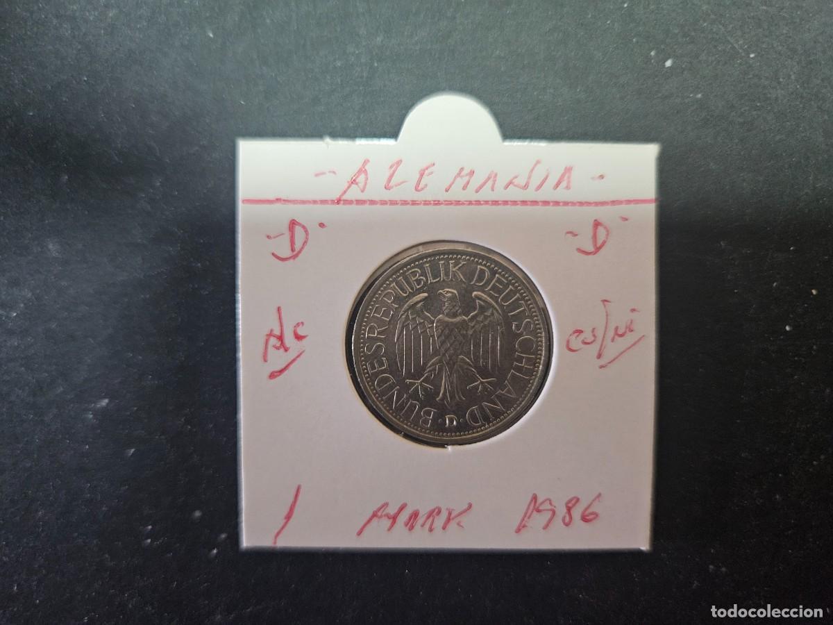 Monedas antiguas de Europa: ALEMANIA 1 MARK 1986 BC KM=110 (CUPRONIQUEL)) CECA &rdquo;D&rdquo;