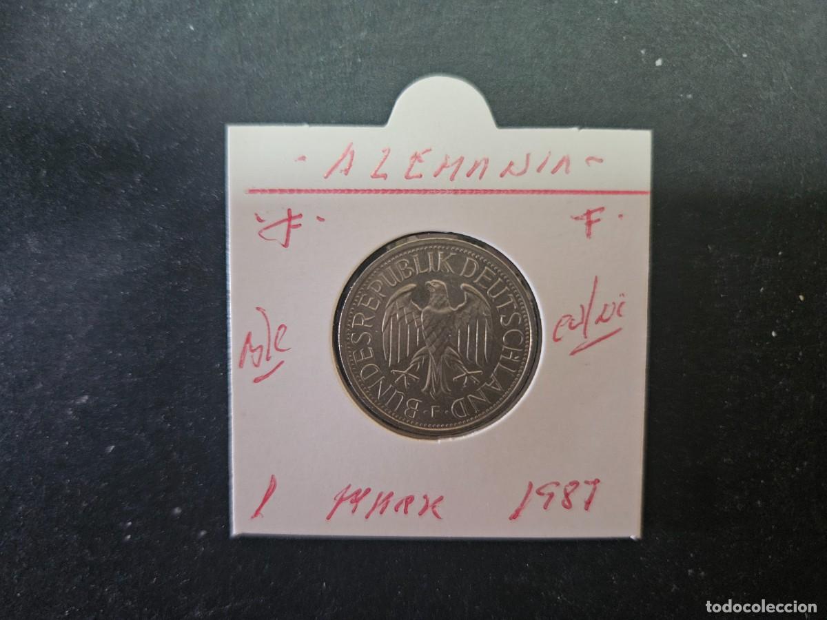 Monedas antiguas de Europa: ALEMANIA 1 MARK 1987 BC KM=110 (CUPRONIQUEL)) CECA &rdquo;F&rdquo;