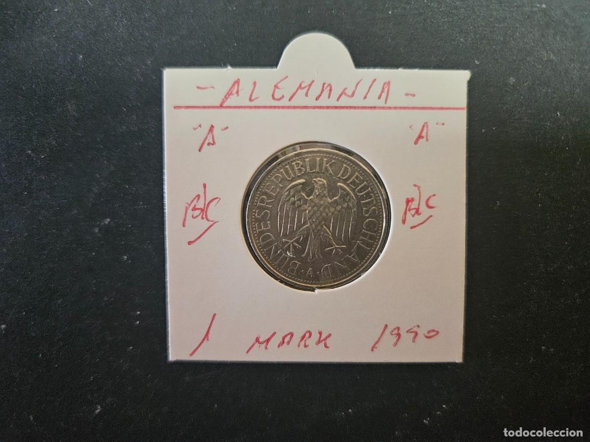 Monedas antiguas de Europa: ALEMANIA 1 MARK 1990 BC KM=110 (CUPRONIQUEL)) CECA &rdquo;A&rdquo;