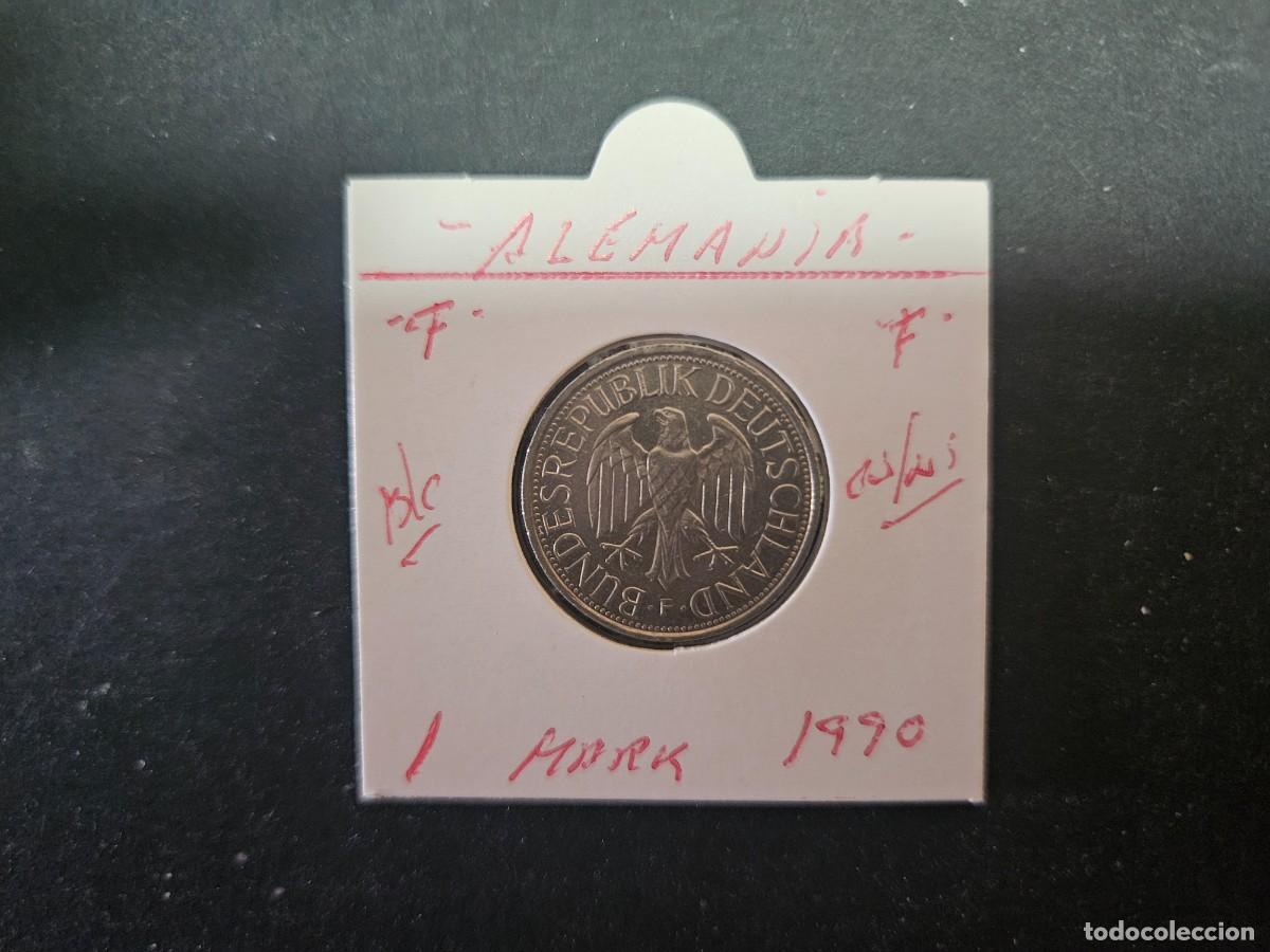 Monedas antiguas de Europa: ALEMANIA 1 MARK 1990 BC KM=110 (CUPRONIQUEL)) CECA &rdquo;F&rdquo;