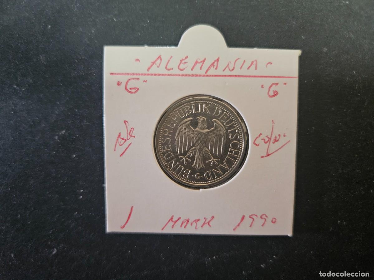 Monedas antiguas de Europa: ALEMANIA 1 MARK 1990 BC KM=110 (CUPRONIQUEL)) CECA &rdquo;G&rdquo;