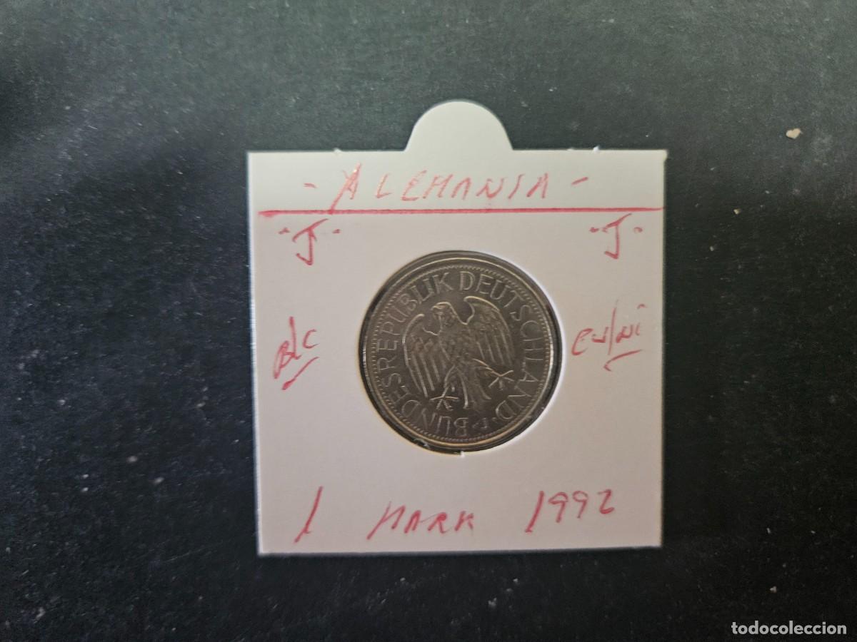 Monedas antiguas de Europa: ALEMANIA 1 MARK 1992 BC KM=110 (CUPRONIQUEL)) CECA &rdquo;J&rdquo;