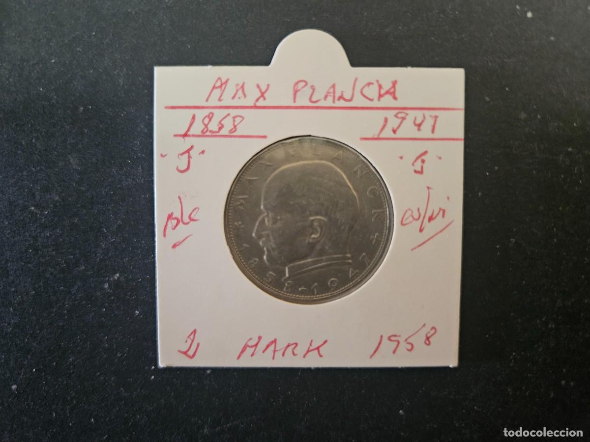 Monedas antiguas de Europa: ALEMANIA 2 MARK 1958 BC KM=111 (CUPRONIQUEL)) CECA &rdquo;J&rdquo; (MAX PLANCK 1858-1947)