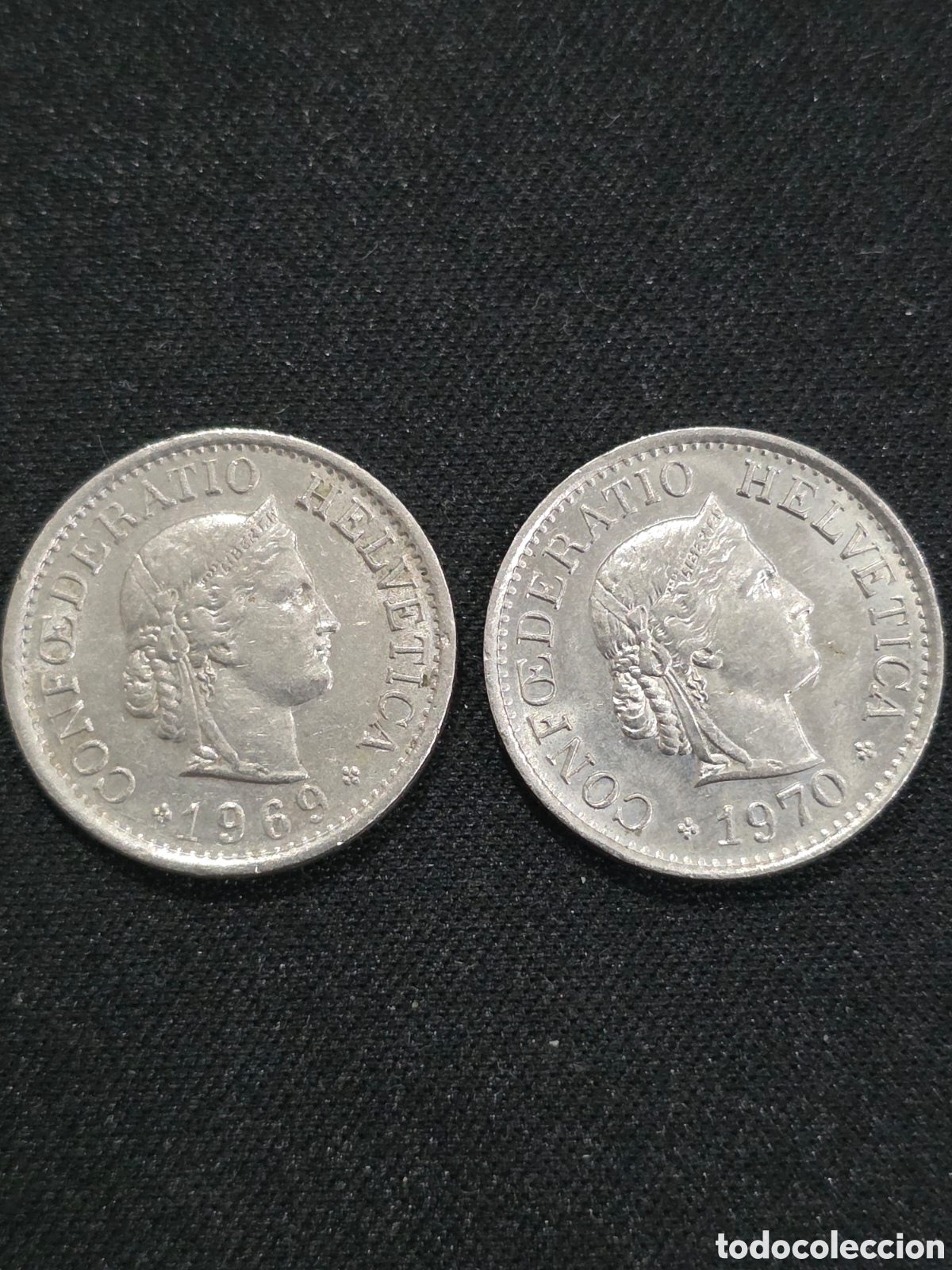 Monedas antiguas de Europa: 10 Rappen Suiza 1969 y 1970 - PEDIDO M&Iacute;NIMO 5&euro;