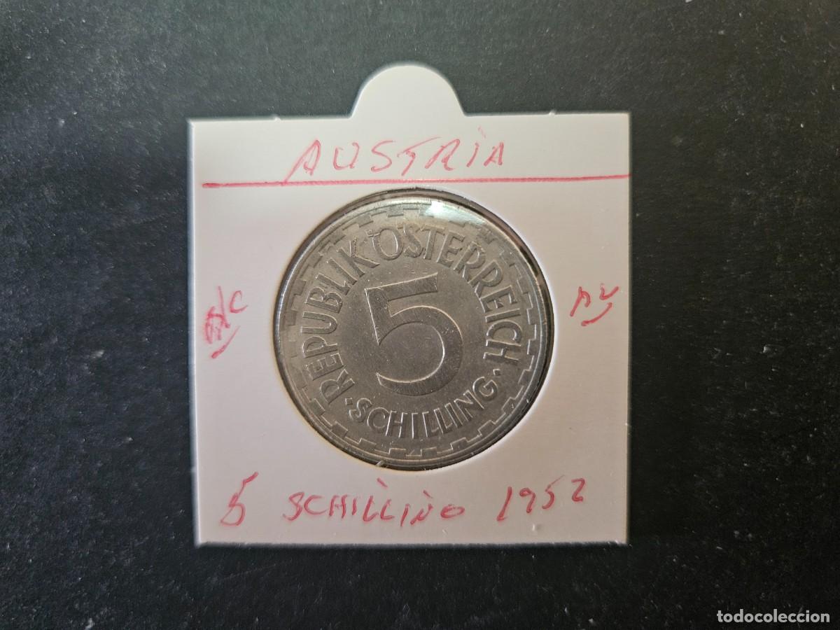 Monedas antiguas de Europa: AUSTRIA 5 SCHILLING 1952 BC KM=2879 (ALUMINIO)