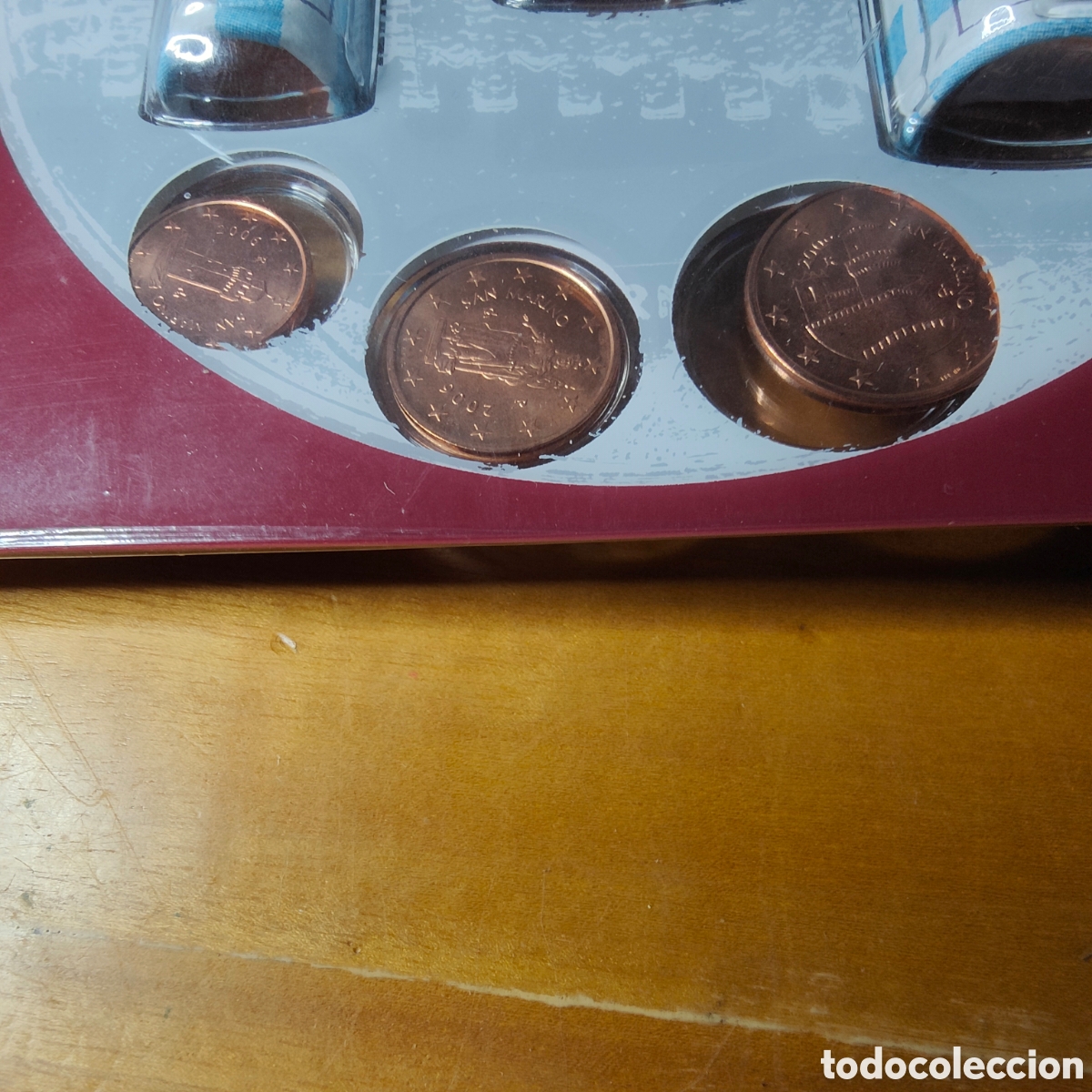 Monedas antiguas de Europa: San Marino 2006, lote con las monedas de 1, 2 y 5 cms. Nuevas