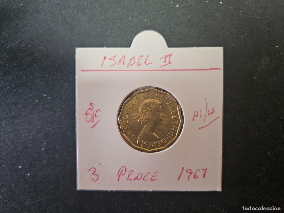 Monedas antiguas de Europa: GRAN BRETA&Ntilde;A 3 PENCE 1967 S/C KM=900 (NIUEL-LAT&Oacute;N) ISABEL II