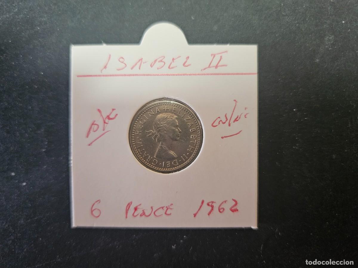 Monedas antiguas de Europa: GRAN BRETA&Ntilde;A 6 PENCE 1962 BC KM=903 (CUPRONIQUEL) ISABEL II