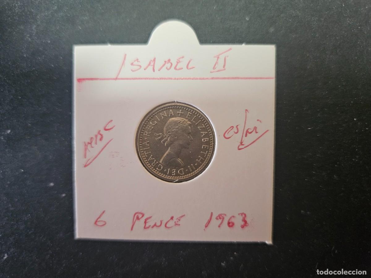 Monedas antiguas de Europa: GRAN BRETA&Ntilde;A 6 PENCE 1963 MBC KM=903 (CUPRONIQUEL) ISABEL II