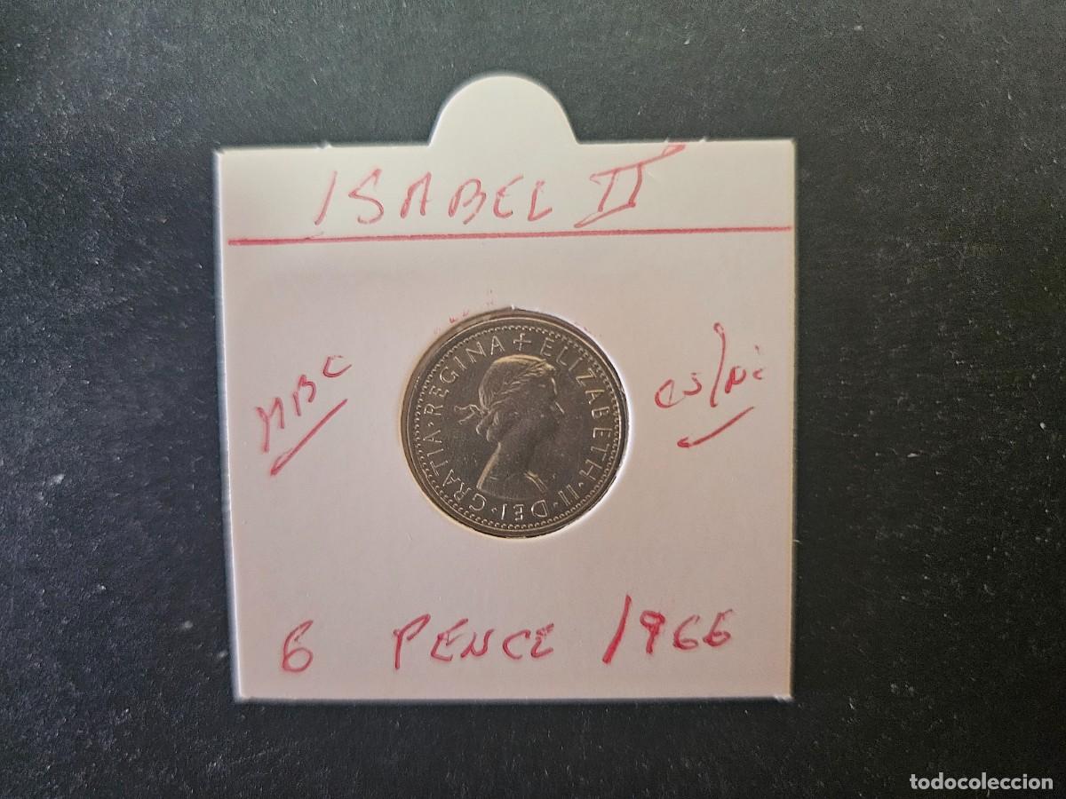 Monedas antiguas de Europa: GRAN BRETA&Ntilde;A 6 PENCE 1966 MBC KM=903 (CUPRONIQUEL) ISABEL II