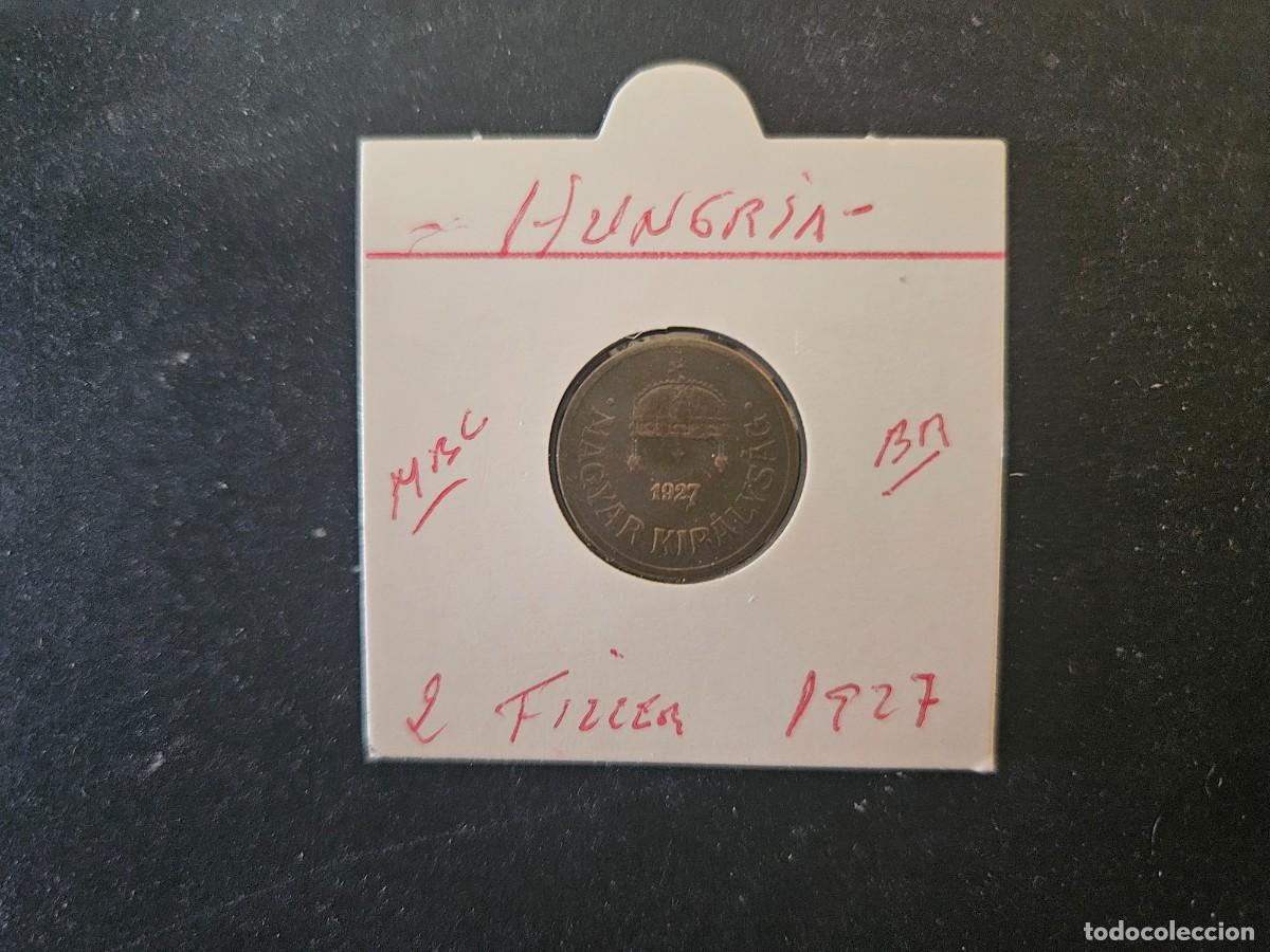 Monedas antiguas de Europa: HUNGRIA 2 FILLER 1927 MBC KM=506 (BRONCE)