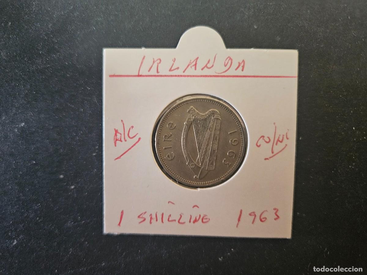 Monedas antiguas de Europa: IRLANDA 1SHILLING 1963 BC KM=14a (CUPRONIQUEL)